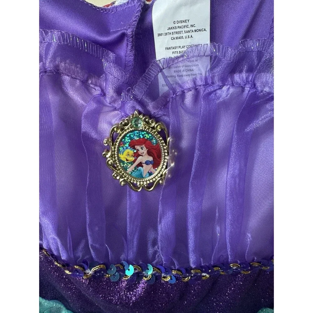 Disney Princess Ariel Little Mermaid Dress / Princess  Costume size 4-6 - Picture 6 of 6